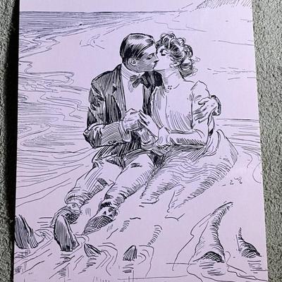 CHARLES DANA GIBSON GIRL POSTCARD REPRINTS 1984CHARLES DANA GIBSON GIRL POSTCARD REPRINTS 1984