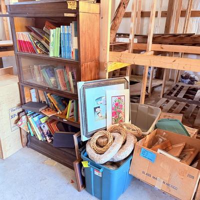 Lot 46: Lawyer Cabinet, Books, Speakers & More