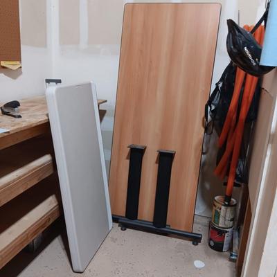 6 FOOT PROJECT TABLE AND A 4 FOOT FOLDING TABLE