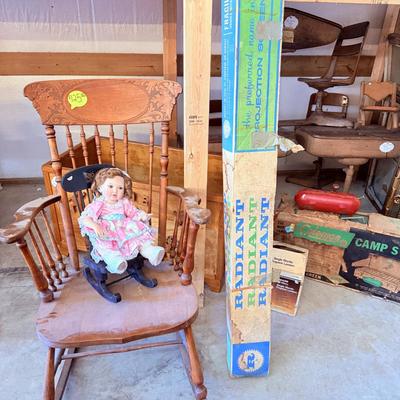 Lot 49: Dolls, Desks, Mirror, Chairs & More