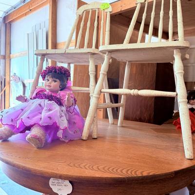 Lot 52: Antique Furniture, Dolls & More