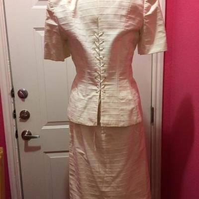 Vintage  White Suit  by Victor Costa/ New Marcus 