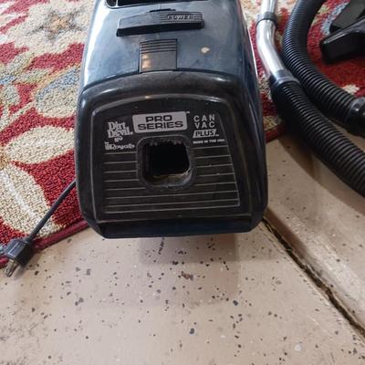 DIRT DEVIL PRO SERIES CAN VAC AND RUG