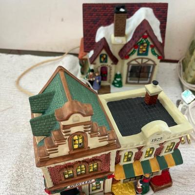 Light Up Christmas Village Set