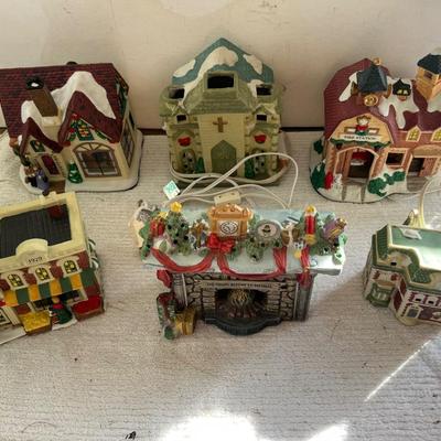 Light Up Christmas Village Set