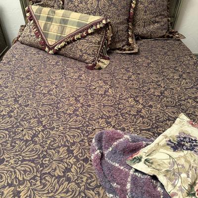 Textiles - Bed Cover, Decorative Pillows and Throw