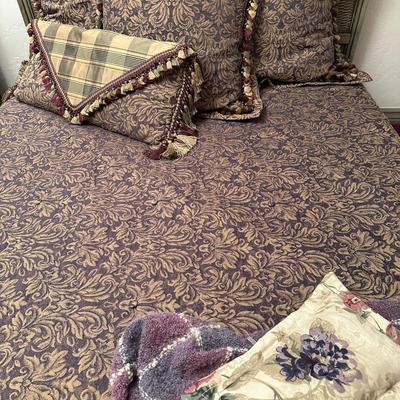 Textiles - Bed Cover, Decorative Pillows and Throw