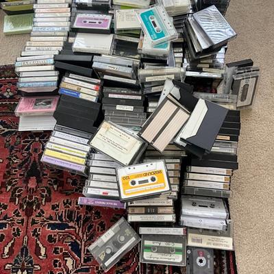 900 Large Lot of Assorted Cassettes and Cassette Holders