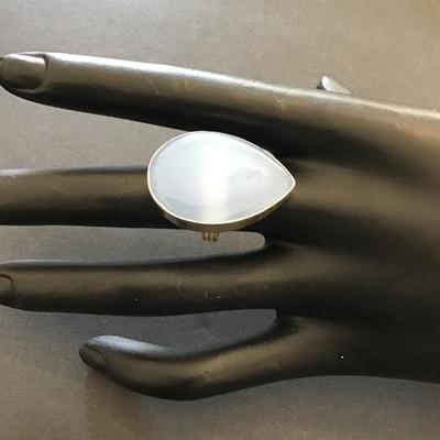 Sale Photo Thumbnail #90: Beautiful silver 925 chunky stone cocktail ring please see attached photos