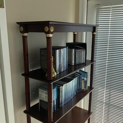 903 Regency Cherry-stain Bamboo Style Bookshelf