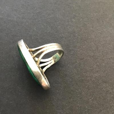Sale Photo Thumbnail #153: Beautiful silver 925 ring with polished Earthstone. Please see attached photos.