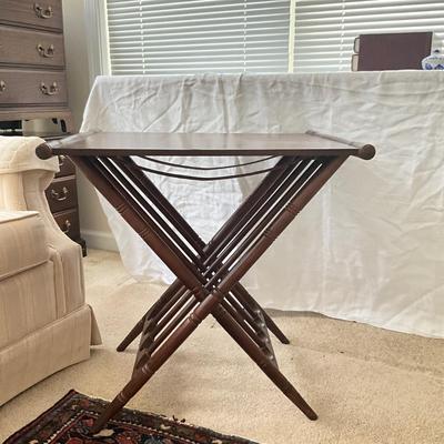 910 Wooden Folding Tray Table