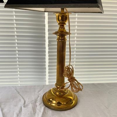 915 Pair of Column-brass Table Lamps