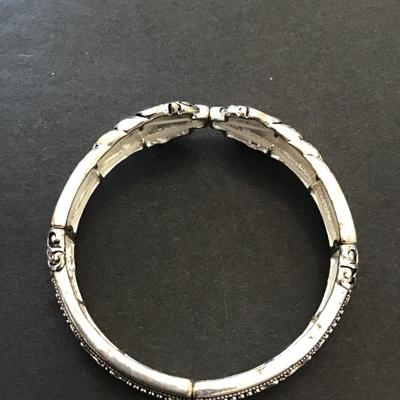 Sale Photo Thumbnail #219: SilverTone stretchy fashion bracelet. Please see attached photos.