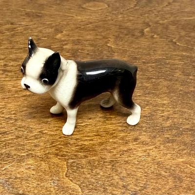Vintage Hagen-Renaker Boston Terrier Ceramic Figure