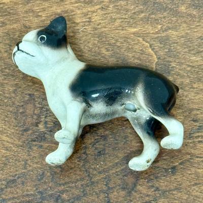 Vintage Hagen-Renaker Boston Terrier Ceramic Figure