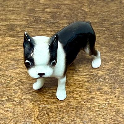Vintage Hagen-Renaker Boston Terrier Ceramic Figure