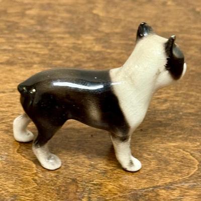 Vintage Hagen-Renaker Boston Terrier Ceramic Figure
