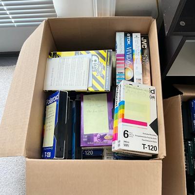 923 Large Lot of VHS Tapes and Accessories