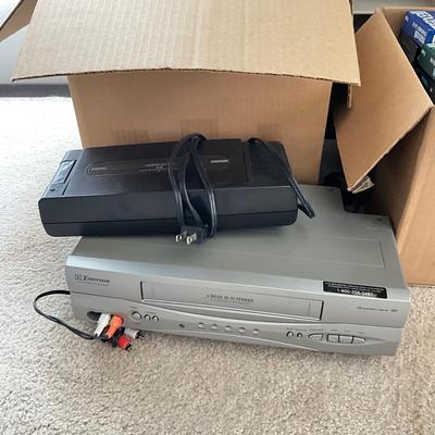 923 Large Lot of VHS Tapes and Accessories