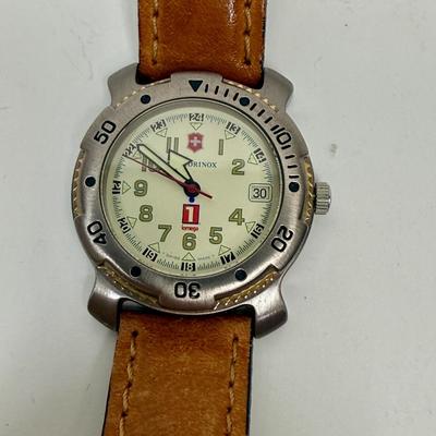 Vintage Men's Victorinox Swiss Army Date Watch Luminous Hands