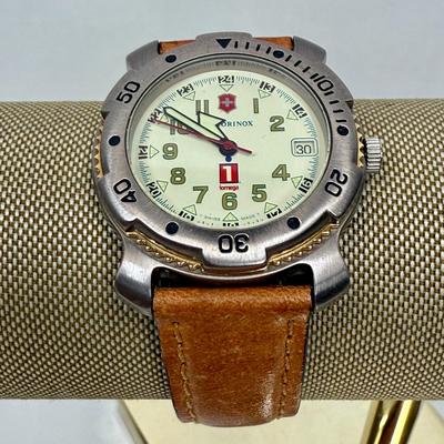 Vintage Men's Victorinox Swiss Army Date Watch Luminous Hands