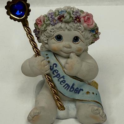 Creamsicle Figurine September Birthday Cherub