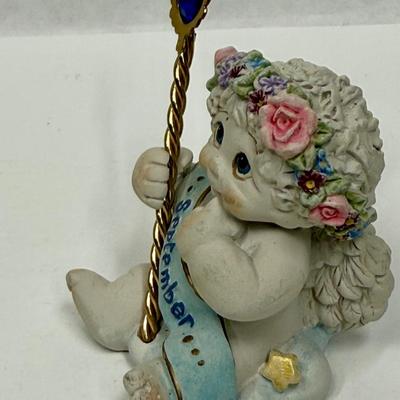 Creamsicle Figurine September Birthday Cherub