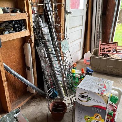 Sale Photo Thumbnail #482: Plant cages, RoundUp sprayer, Amine400, etc.