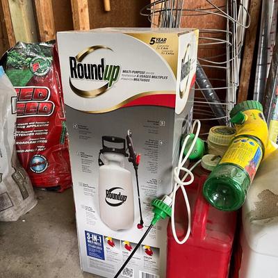 Sale Photo Thumbnail #481: Plant cages, RoundUp sprayer, Amine400, etc.