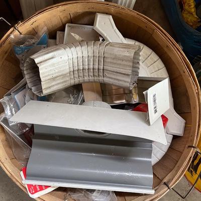 Sale Photo Thumbnail #494: Large gutter pieces, basket of extras