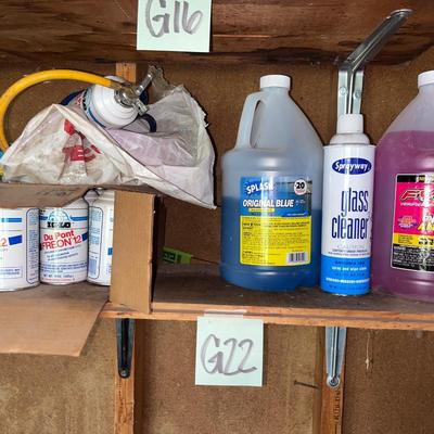 Sale Photo Thumbnail #523: Glass cleaner, refrigerant, antifreeze, windshield wash