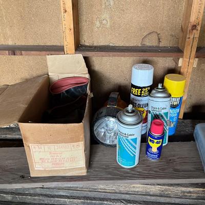 Sale Photo Thumbnail #524: Gloves, flashlight, lubricant, WD-40, etc.