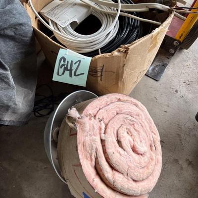 Sale Photo Thumbnail #567: Insulation roll, cables, clamps, etc.