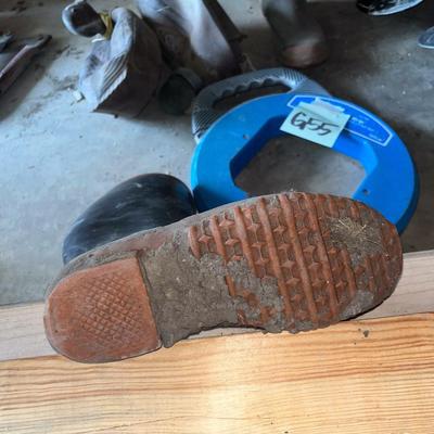 Sale Photo Thumbnail #605: Boots, decoys, etc.