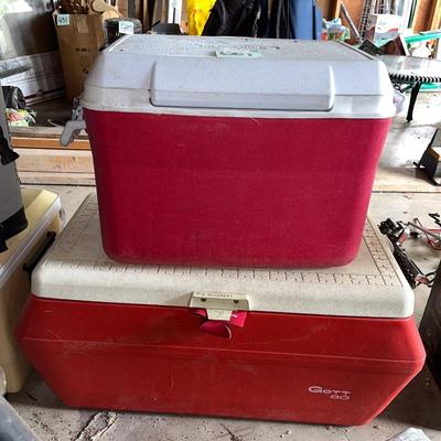 Sale Photo Thumbnail #625: Two coolers; See photos