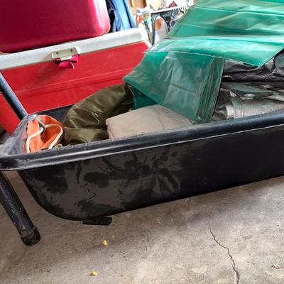 Sale Photo Thumbnail #651: Tarps, fabrics, plastic tote