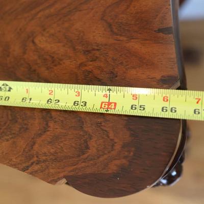 Carved Wood Console Table with Shell and Acanthus Motifs