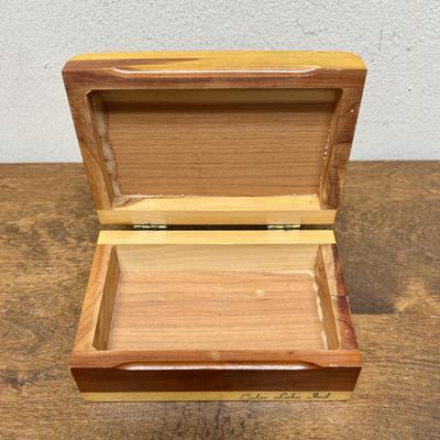 Vintage Wooden Trinket Box
