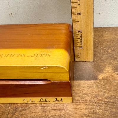 Vintage Wooden Trinket Box