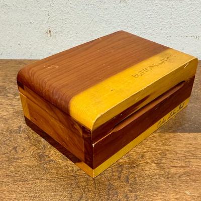 Vintage Wooden Trinket Box