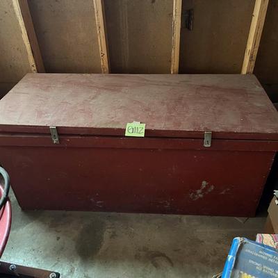Sale Photo Thumbnail #807: Chest and contents

Roughly 50.5" wide, 22" deep, 22" tall