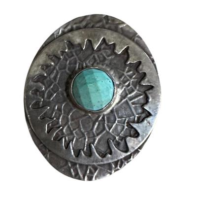 Sterling Jewelry - Signed Turquoise Pendant