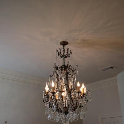 Multi-Tier Chandelier with Genuine Crystal Accents