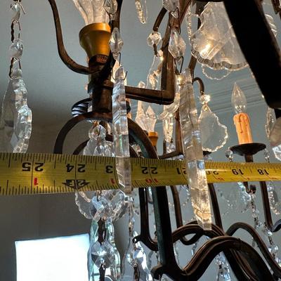 Multi-Tier Chandelier with Genuine Crystal Accents