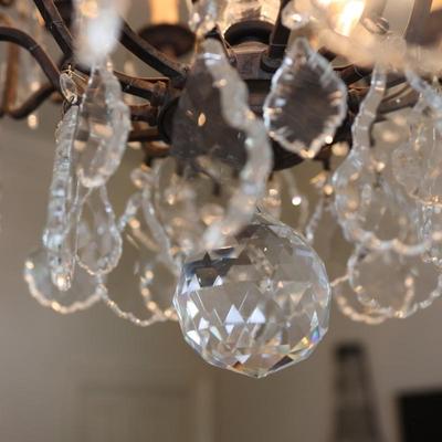 Multi-Tier Chandelier with Genuine Crystal Accents