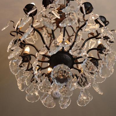 Multi-Tier Chandelier with Genuine Crystal Accents