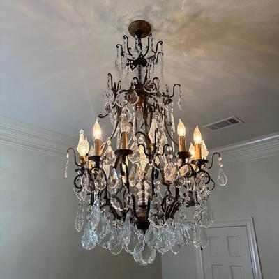 Multi-Tier Chandelier with Genuine Crystal Accents