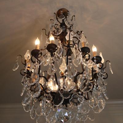 Multi-Tier Chandelier with Genuine Crystal Accents