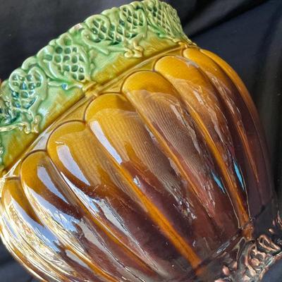 Sale Photo Thumbnail #679: Great antique jardiniere!  Some minor wear, but displays great.